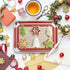 Baking Sheet with Silicone Mat Set of 4, Deedro Stainless Steel Cookie Sheet with Non-Toxic Baking Mats.