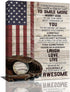 Inspirational Baseball Wall Art - Sport Theme Canvas Prints with American Flag, Motivational Quotes for Home Decor