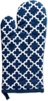 DII Lattice Basics Collection Kitchen Essentials, Oven Mitt & Potholder Set, Nautical Blue, 2 Piece
