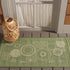 SAFAVIEH Courtyard Collection Accent Rug - 2' x 3'7", Olive & Natural, Indoor/Outdoor & Washable, Ideal for High Traffic Areas in Patio, Backyard, Mudroom, Entryway, Doormat (CY1906-1E06-2)
