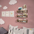 Set 3, 16.4". NATURE SUPPLIES of Nursery Book Shelves, Solid Wood for Books, Toys, Decor, Wall Bookshelf for Kids