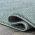 4' (SEU100S-4R) JONATHAN Y Haze Solid Low-Pile Aqua Blue Round Indoor Area Rug, Coastal,Bohemian,Minimalist,Classic