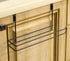 Basicwise Hanging Paper Towel Holder Over-The-Cabinet Door Organizer Rack Space-Saving Kitchen and Under-Sink Storage