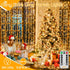 300 9.8 FTx9.8 8 Ollny Christmas Curtain Lights LED FT, Outdoor Waterproof Curtain String Lights with Remote Timer
