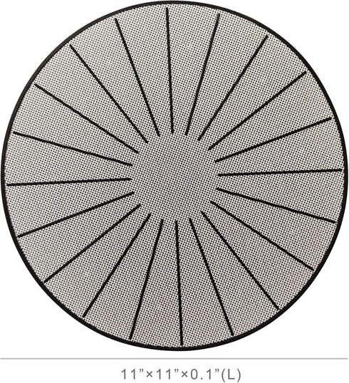 Lazy K Induction Cooktop Mat, Silicone Fiberglass Scratch Protector, Non Slip Pads, 11 inches