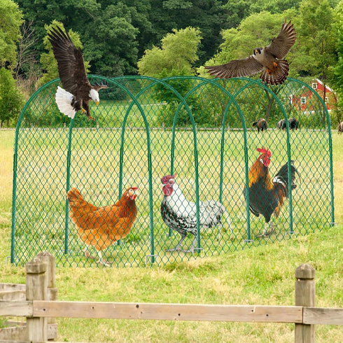 15731 Inches UNIFAMILY Chicken Tunnel, Chicken Coop Run, Chicken Tunnels for Outside Yard, Easy Installation Tunnel