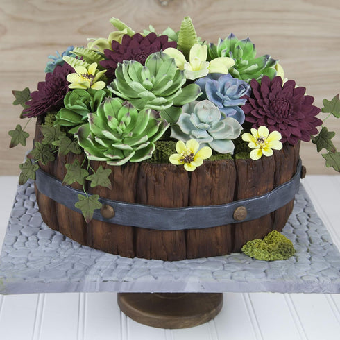 Set 3 Global Sugar Art Succulents Sugar Cake Flowers, of by Chef Alan Tetreault
