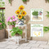 NQW 3 Tiered Tall Plant Stand Indoor Outdoor, Metral Plant Shelf for Corner Display Rack, Multi-Tier Folding Planter