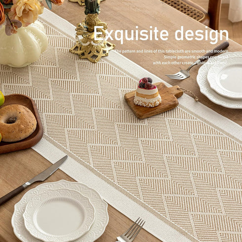 83 Inches,Waterproof Table Runners Boho Table Runner with Tassel Fringe,Table Runner for Party Coffee Table