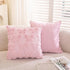 TAOSON Pack 2,Valentines 18x18 inch of Day Decoration Blue Cute Bow Soft Plush Faux Fur Jacquard Throw Pillows Soft