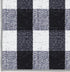 Ottomanson Rugs for Entryway, 2'3" x 3' Non Slip Buffalo Plaid Small Area Rug, Black/White