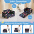 lasoftan 2-in-1 Toddler Couch, Soft Kids Couch Fold Out, Toddler Chair Comfy, Convertible Sofa to Lounger, Kids