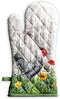 Maison d' Hermine Oven Mitt, 100% Cotton Heat Resistant BBQ Cooking Gloves with Loop for Grilling and Handling