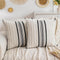 2 Packs Boho Pillow Covers 20x20 Inch Black Chenille Decorative Throw Pillow