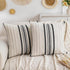 2 Packs Boho Pillow Covers 20x20 Inch Black Chenille Decorative Throw Pillow