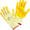 Yellow Nitrile Coating Gardening and Work Gloves for Men and Women (Medium)