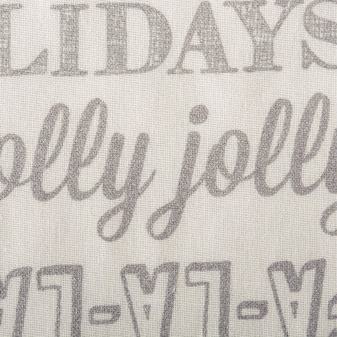 DII Holiday Dining Table Linen - Metallic Fabric Kitchen Décor, Christmas Table Runner, 14x72, Silver