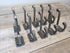 10 Coat Hooks, 3 1/2" Long Iron for Hats, Coats, Towels, Bathroom, Kitchen, and More!