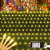HEYFUNi Net Mesh Waterproof String Lights,360LED 13ft x 5ft Christmas Net Lights,