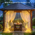 200 8 JMEXSUSS LED Curtain Lights Battery Operated & USB Plug in, Modes Warm White Curtain Hanging String Lights Indoor