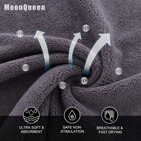 Set 12 12 inches 24 Pack MOONQUEEN Ultra Soft Premium Washcloths - x - - Quick Drying - Highly Absorbent Coral Velvet