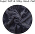 Home Brilliant Rectangle Throw Pillow Cover - Faux Fur Suede Accent Decorative Fall Decorations, 12x20 Inch, Black