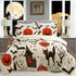 MarCielo Kids Halloween Themed Quilt Bedspread Set Pumpkins, Black Cats, Bats, Haunted