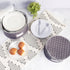 Stack Store Plus More China Storage Quilted Case for Dessert Plates, Bowls, Small Plates, Gray, 8" W x 6" H