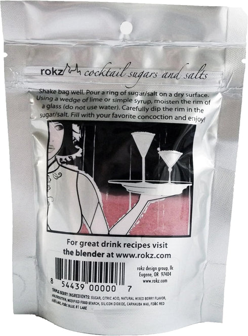 rimmer (3 pack) rokz Triple Berry Cocktail Sugar, drink