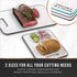 BINO Cutting Board, 2-Piece BPA-Free Plastic Chopping Boards, Large Surface, Dishwasher Safe