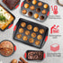 PERLLI 6-Piece Non-Stick Baking Pan Set, BPA-Free Carbon Steel Bakeware with Silicone Handles