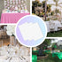 Childom 3 Pack Plastic Tablecloths for Rectangle Tables 54" x 108" - White Disposable for Indoor or Outdoor Parties
