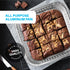 MontoPack 8” Disposable Aluminum Foil Square Baking Pans, 20 Pack for Broiling, Toaster Oven, Meal Prep