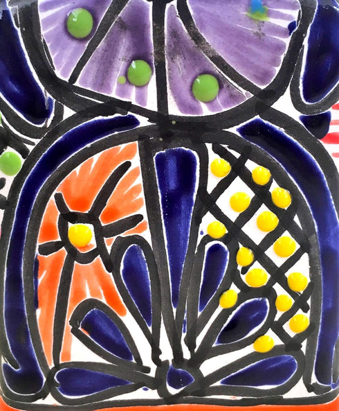 Talavera Ceramic Soap & Lotion Dispenser, Hand-Painted Mexican Pottery, Unique Multicolor Design