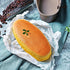 Ellipse Cheese Cake Pan, 8-Inch Non-Stick Oval Bakeware for Cake, Bread, and Meat, Champagne Gold