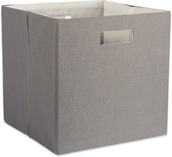 DII Poly-Cube Storage Collection Hard Sided, Collapsible Solid, Large, Gray