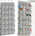 2 Pack 48 Closet homyfort Over the Door Shoe Organizer, Hanging Shoe Rack Storage Holder with Large Pockets for Door