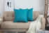TangDepot Handmade Decorative Solid 100% Cotton Canvas Throw Pillow Covers, 18"x18", Blue