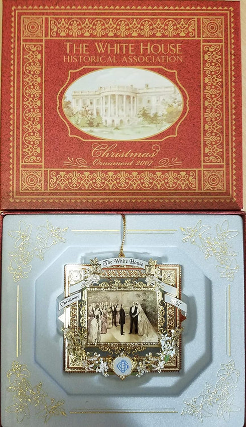 2007 White House Christmas Ornament, A President Marries in The White House