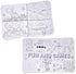 50 11"x 17" 2 Gift Boutique Kids Activity Place Mats Disposable Paper Sided Color Your Own Fun Time Coloring and Puzzle