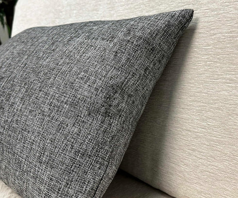 12x18 Inch 1 Aiking Home Imitation Burlap Lumbar Pillow Cover Vintage Faux Linen Rustic Natural Look, Piece Elegance