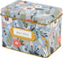 Jot & Mark Decorative Recipe Tin Box for Recipe Cards, Greeting Card Holder, Holds Hundreds of 4” x 6” Cards