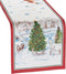 Elrene Home Fashions Santa Snowy Sleighride Holiday Fabric Table/Console Runner, 13 Inches