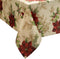 Elrene Home Fashions Festive Poinsettia Holiday Tablecloth - Wrinkle Resistant Fabric, Multi, 60"x120" Rectangle