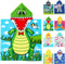 MOUNDHONG Cute Animal Hooded Beach Towel, Microfiber Bath Towels for Kids Toddler Infant