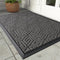 Yimobra Gray Front Door Mat - Indoor Outdoor Doormat, Heavy Duty Non-Slip Dirt Trapping Mats, 17x29.5 Inch