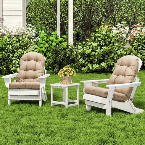 Lucresta 48.8 20.4 4.3, 1 Adirondack Chair Cushion, High Back Patio Cushions with Adjustable Ties, x x Waterproof