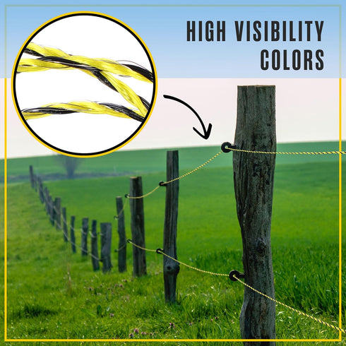 1026 (3366 Houseables Electric Fence Wire, Hot Wire Fence, Electric Fencing, Livestock Fencing, Electrical Polywire