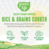 GreenLife 4-Cup Digital Rice Cooker, PFAS & PFOA-Free Removable Ceramic Pot, Healthy Cooking, Yellow