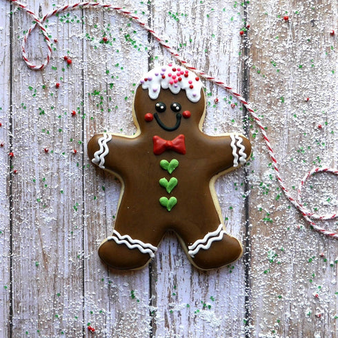 Gingerbread Man and Woman Cookie Cutters Set, 6 pcs Stainless Steel Baking DIY Molds